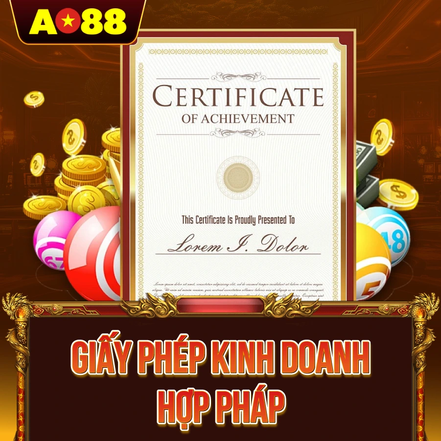ao88 - Giấy phép kinh doanh hợp pháp